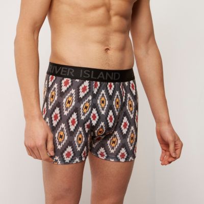 Red aztec print boxers pack